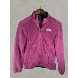 The North Face Osito Fleece Jacket Womens Small Pink Full Zip Soft Raschel Coat